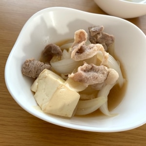 たっぷり玉ねぎde簡単肉豆腐♪